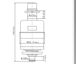 High Reliability Vacuum Interrupter Bottle For Indoor 316L Stainless Steel